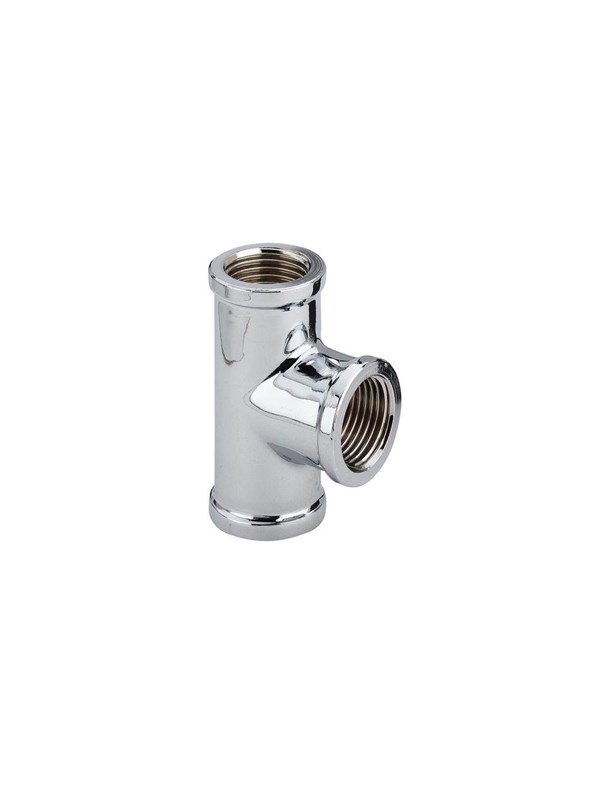 Viega t-piece 12 Messing chromed