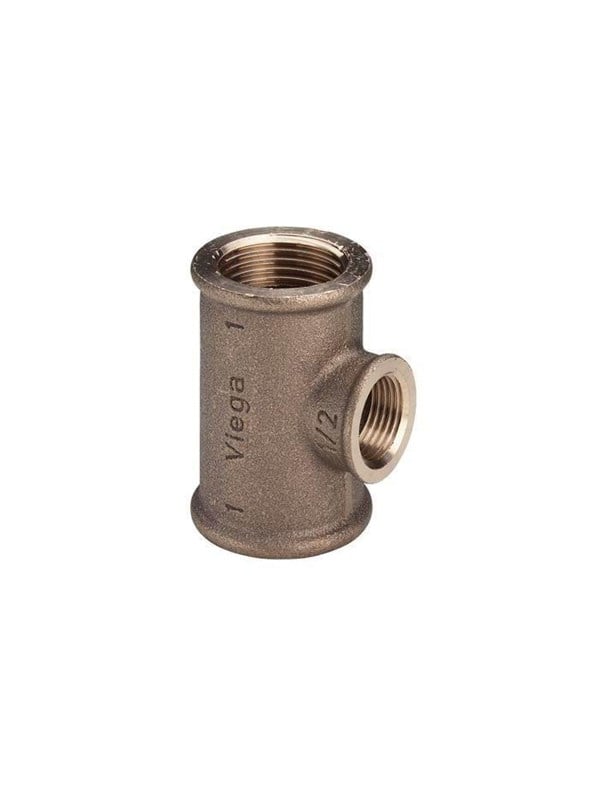 Viega - T-stuk brons 1 1/4 model 3130
