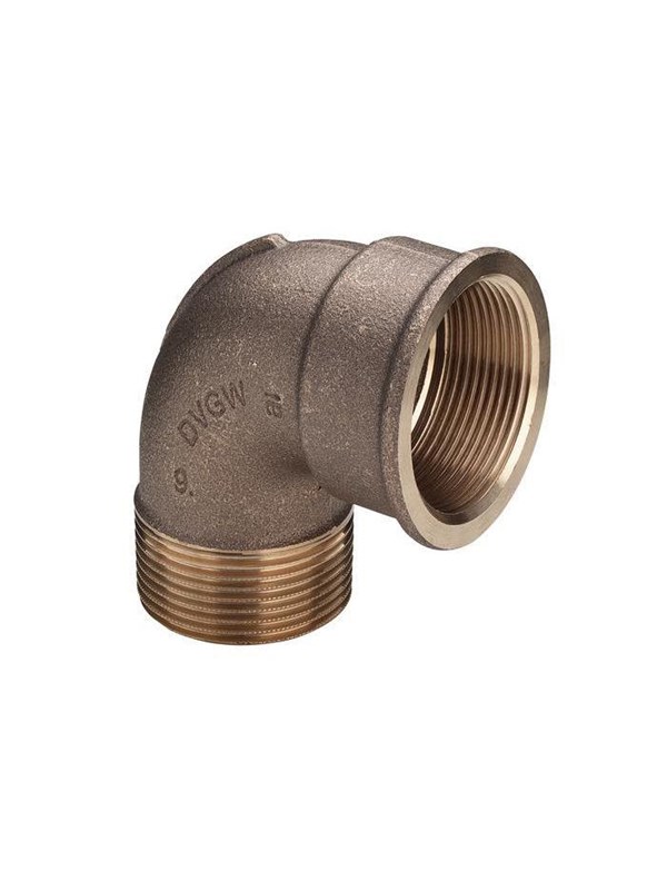 Viega Elleboog 90° vrouwelijk/mannelijk 2 gunmetal