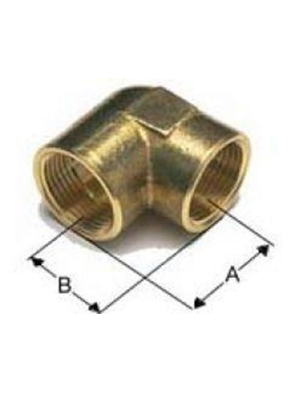 Isiflo Elbow Messing 90° crome for F 3/4