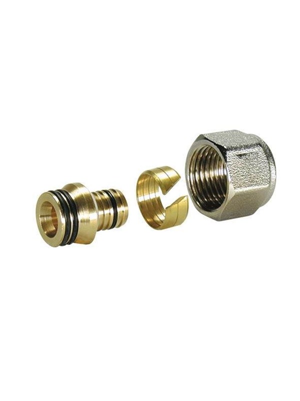 Pettinaroli Complete adapting set for multilayer pipe Messing 1/2x16/12 alu-pex