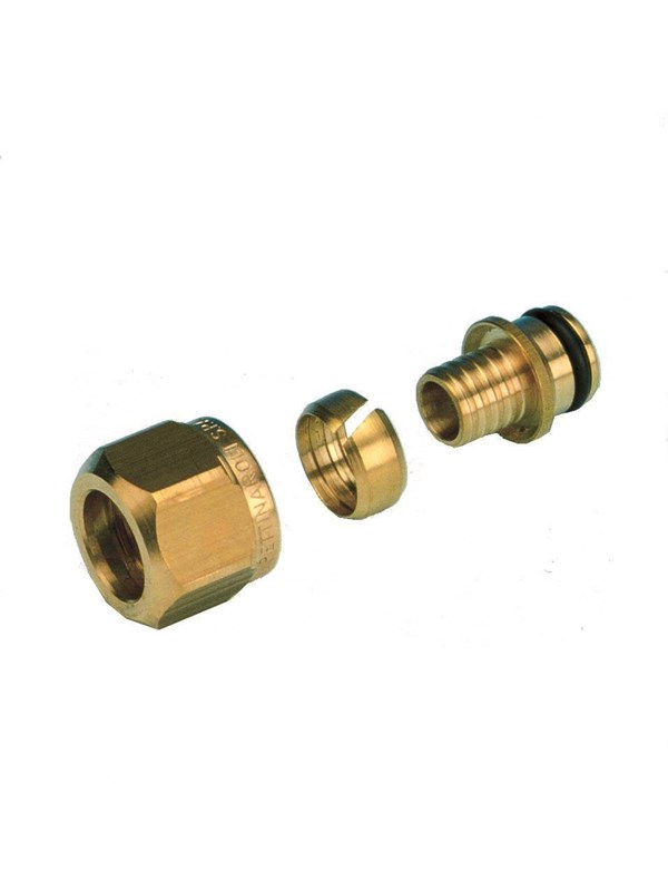 Pettinaroli 3/4 adapting set Geel 18x20mm for pex