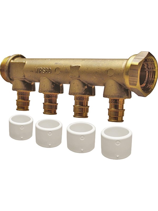 Uponor q&e manifold male thread swivel nkb dr 3/4mt/sn 3x15 c/c35mm