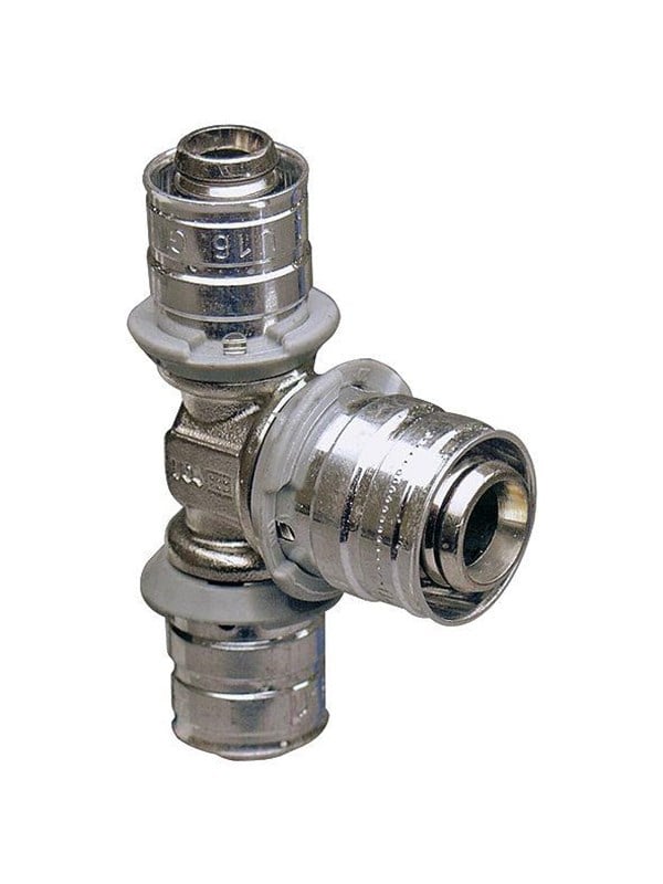 Uponor Pers T-stuk verminderaar 40-20-40