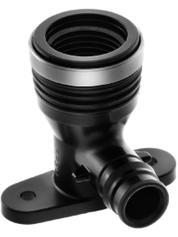 Uponor q&e kraanelleboog ppsu 16-rp1/2 l=43mm