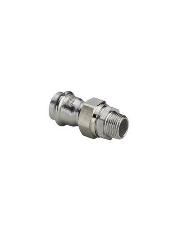 Viega Sanpress Inox transition fitting 54 x 2" Stainless steel / glossy