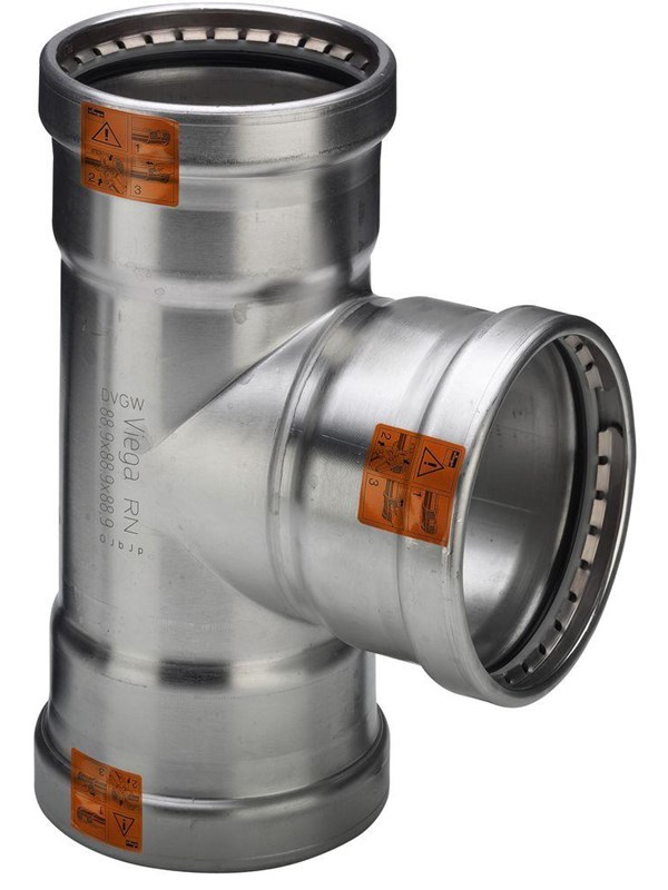 Viega Sanpress inox xl T-stuk 76,1 mm