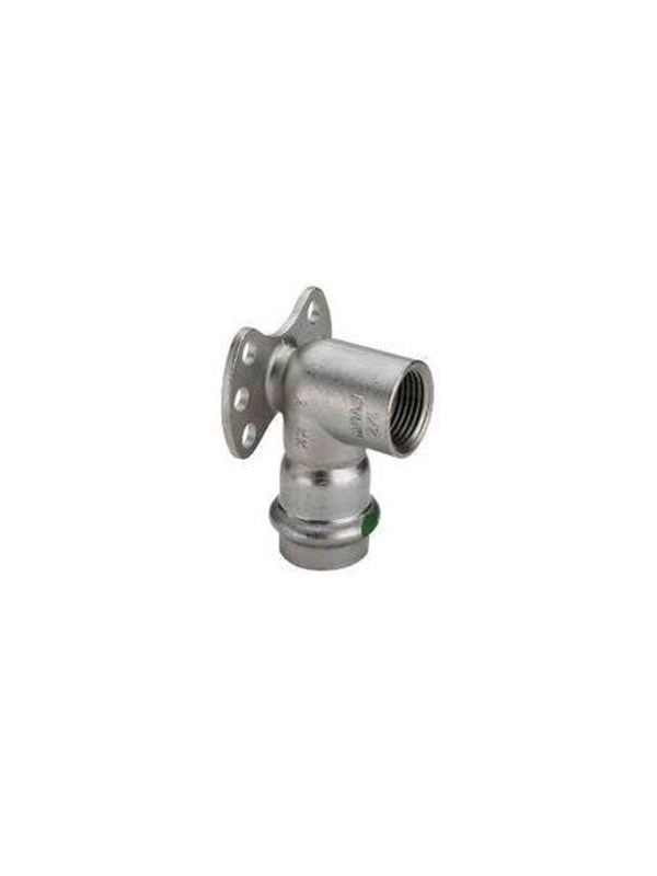 Viega Sanpress inox wandplaat 15 mm x 12
