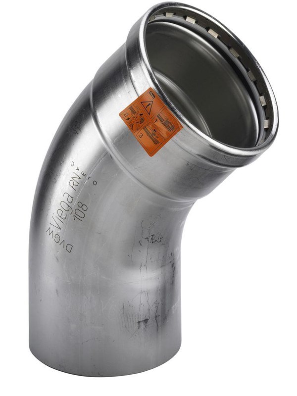 Viega sanpress inox xl bocht 45° 88.9 482695