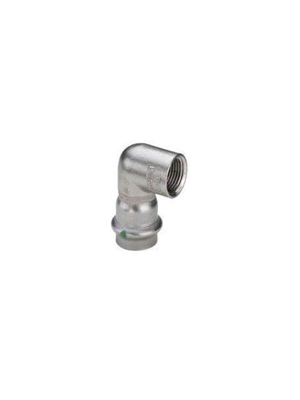 Viega Sanpress inox AV / multimedia paneel elbow 90° 15 mm x 12
