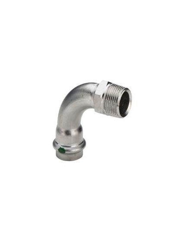 Viega Sanpress inox AV / multimedia paneel elbow 90° 22 mm x 34
