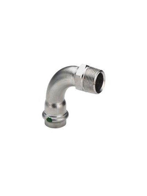 Viega Sanpress inox AV / multimedia paneel elbow 90° 15 mm x 12