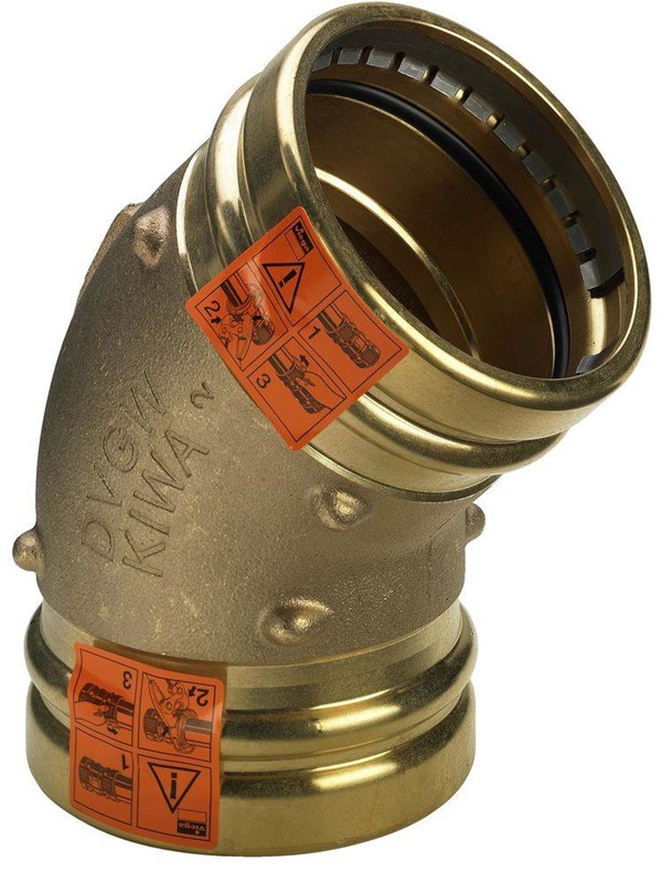Viega sanpress xl elleboog 45° 76.1 351342