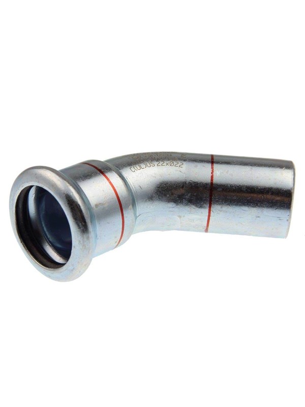 Vsh Fabrieken Xpr Carbon elbow 45 deg. fø 18