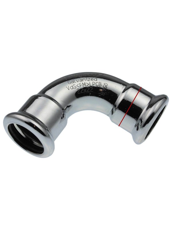 Vsh Fabrieken Xpr Carbon elbow 90 deg. ff 54