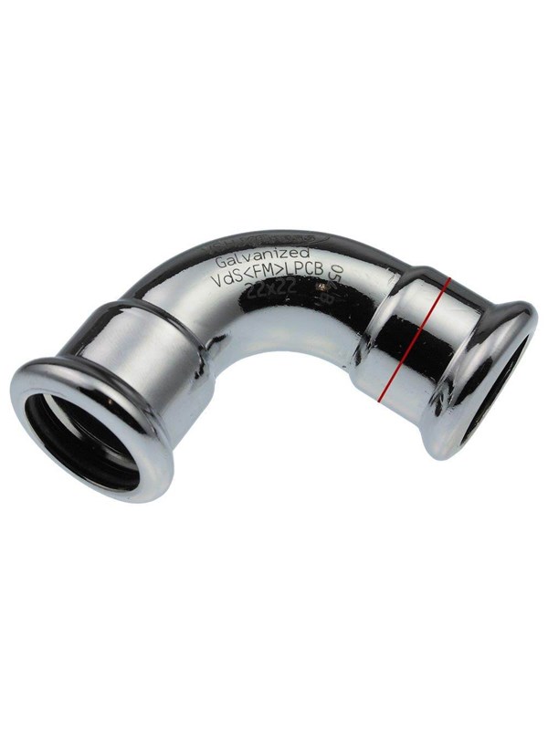 Vsh Fabrieken Xpr Carbon elbow 90 deg. ff 18