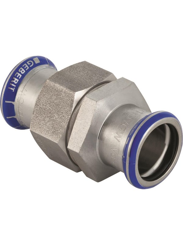 Geberit mapress Edelstaal union with union nut made of crni steel: d=22mm g=1