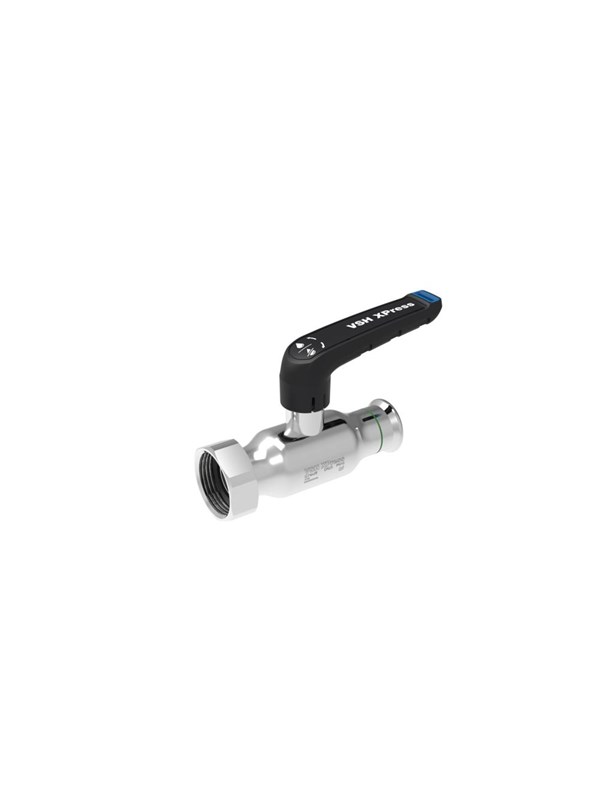 VSH XPress FullFlow RVS kogelkraan verlengde spindel met koppeling b/b 22xG3/4" (DN20) Type XPR21401, 2020001411