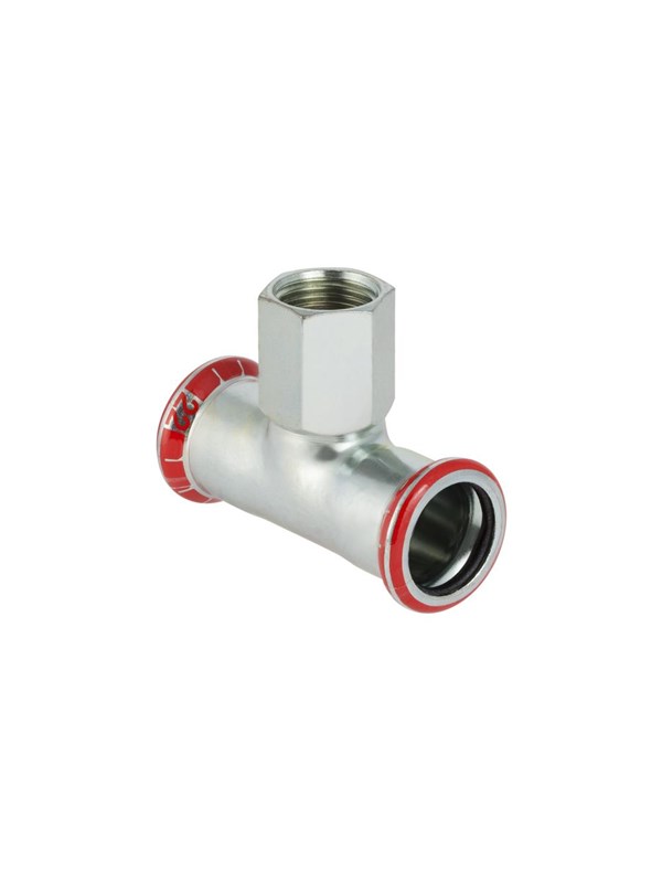 Geberit Mapress T stuk verzinkt verlopend bidr 15mm 1/2 15mm