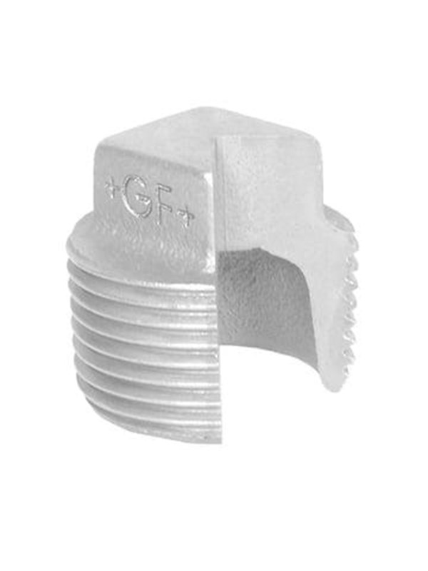 +GF+ Plug plain galvanized 3/8
