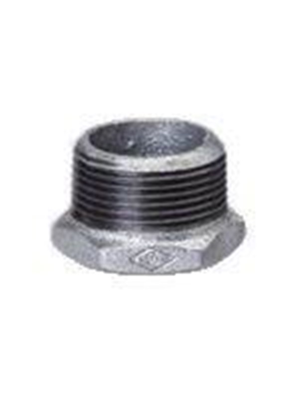 Unite Nipple/socket galvanized 11/2x1/2