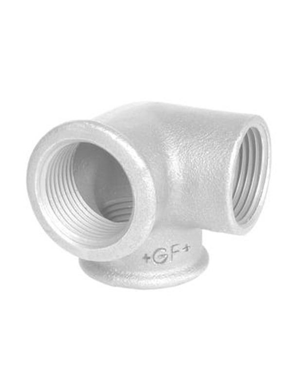 +GF+ Elbow galvanized side outlet 1