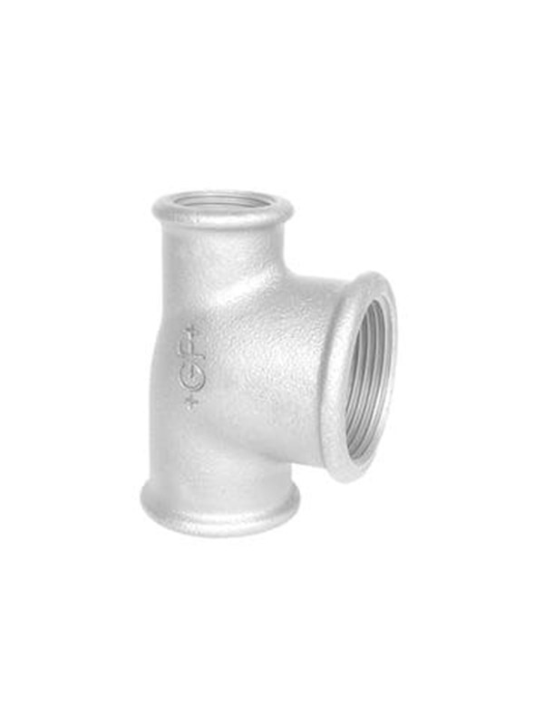 +GF+ Tee galvanized 1 1/2" x 1 1/2" x 1/2"
