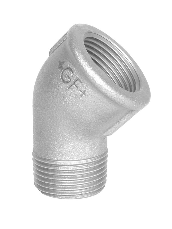 Georg-Fischer Elbow 45° galvanized med F 3/8