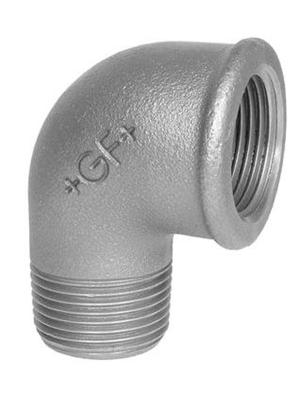 +GF+ Elbow 90° Zwart for m 3/4 x 1/2