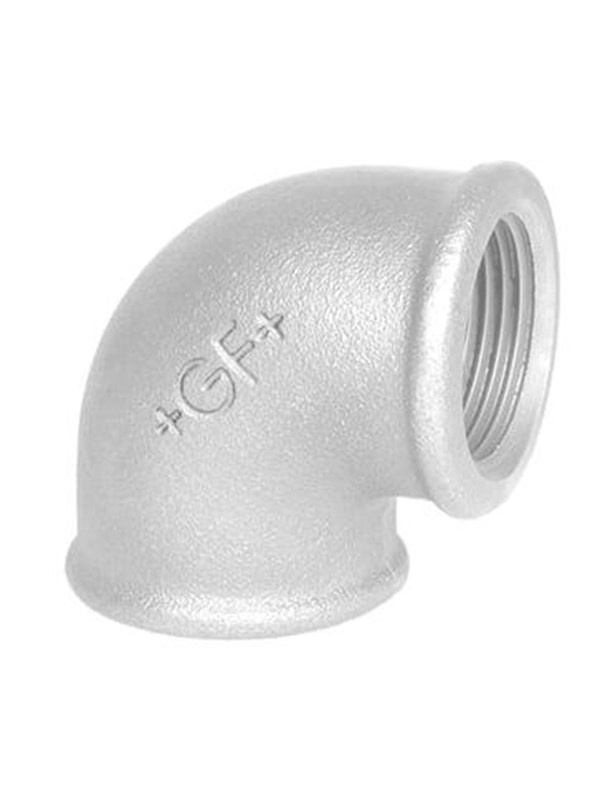 +GF+ Elbow 90° galvanized for F 1 1/2 x 1