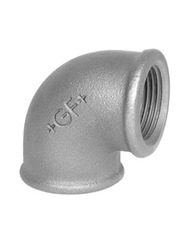 +GF+ Elbow 90° Zwart for F 1/2 x 3/8