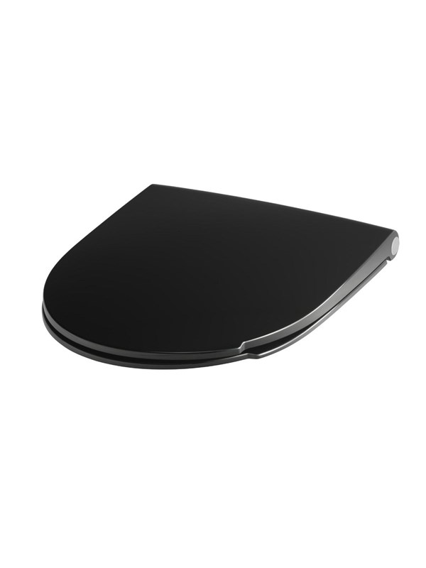 Pressalit Spira art toiletseat Zwart with soft close and quick release