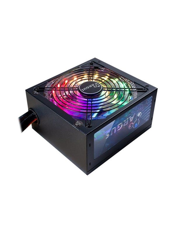 Inter-Tech Argus RGB-500W II Voeding - 500 Watt - 140 mm - ATX 2.3 - 80 Plus 80 PLUS Bronze