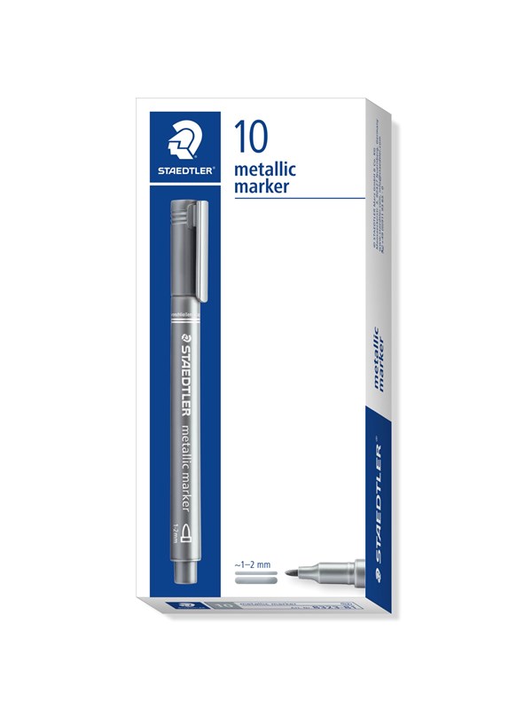 STAEDTLER metallic pen - lijnbreedte 1-2 mm - zilver