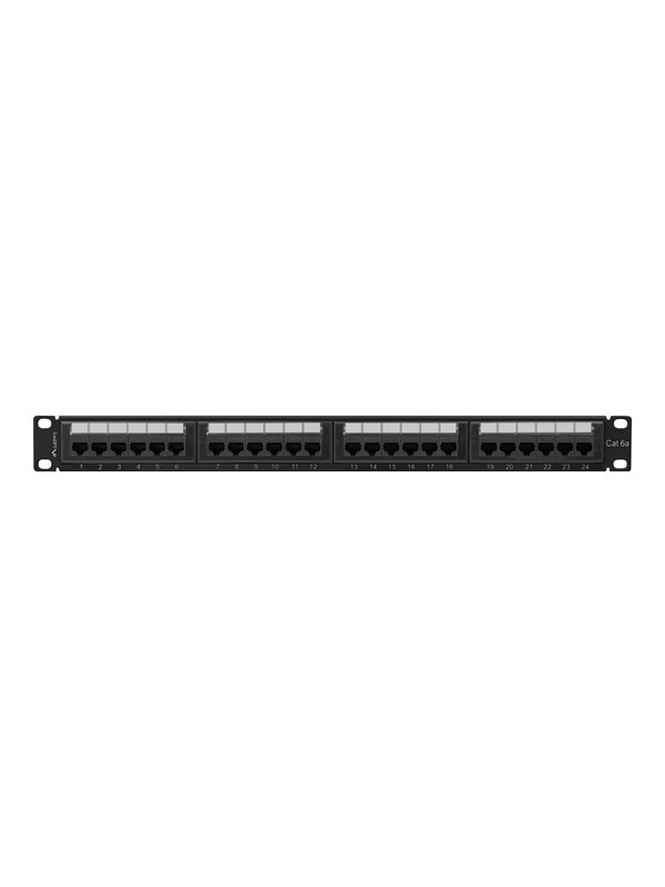 Lanberg patch panel 24 port 1U cat.6A UTP Zwart
