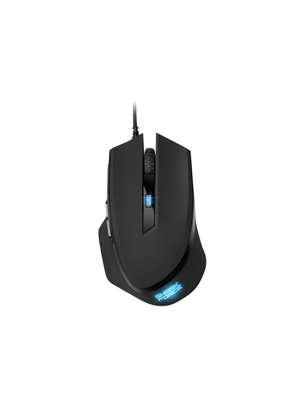 Sharkoon SHARK Force II Zwart OPT U - Muis - Optisch - 6 knoppen - Zwart