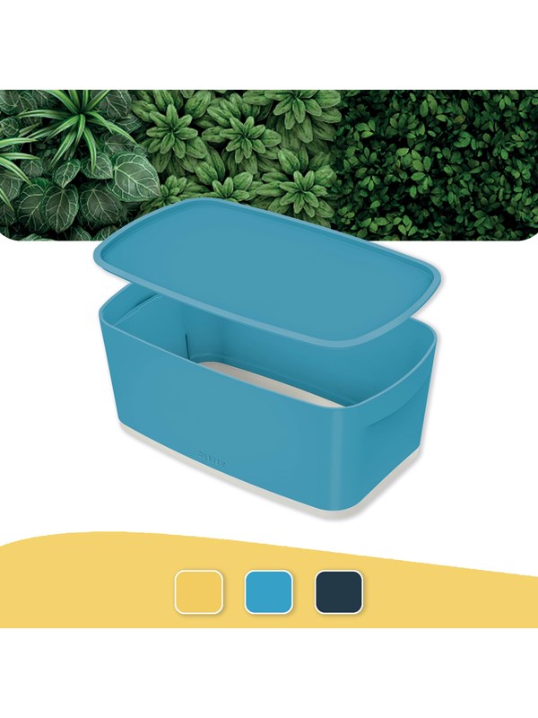 Leitz MyBox Cosy Klein met Deksel, Opbergdoos Sereen blauw
