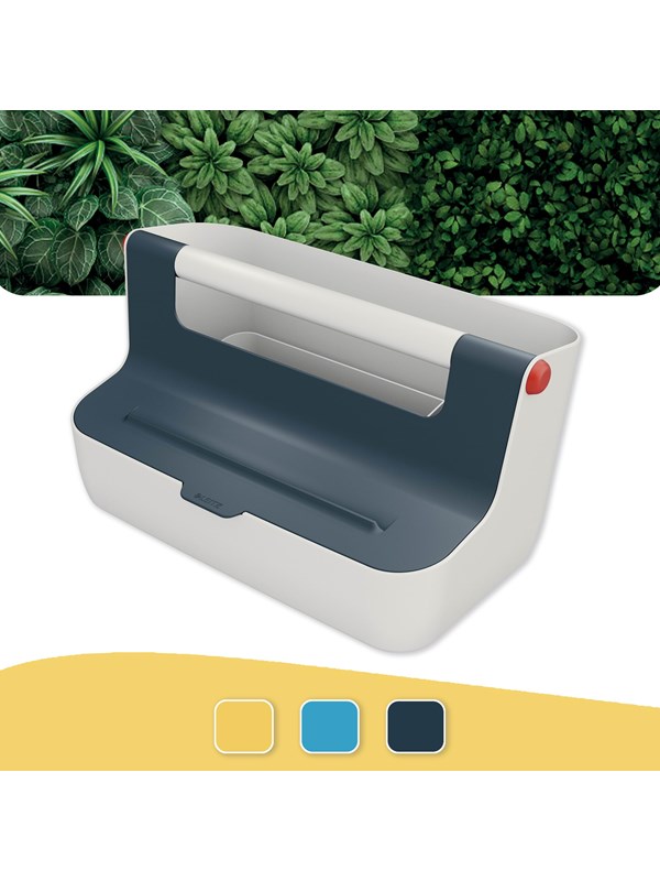 Aufbewahrungsbox Leitz Cosy tragbar aus Kunststoff grau