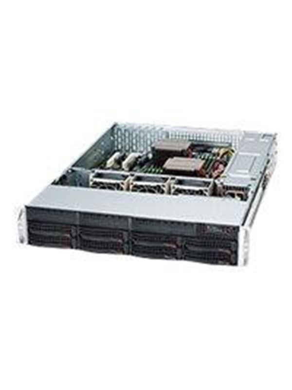 Supermicro SC825 TQC-R802LPB - Case - Server (Rack) - Zwart