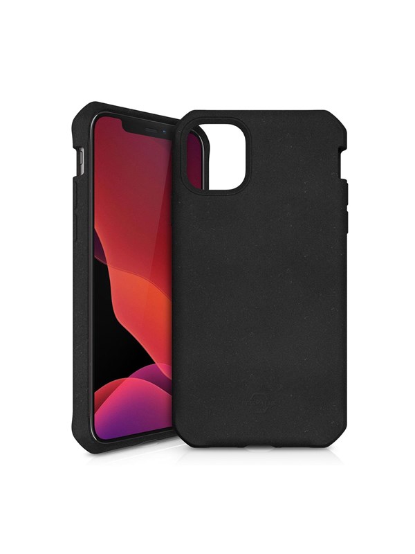 ITSKINS Feronia Bio iPhone 12 Pro Max Hoesje Duurzaam Materiaal Zwart