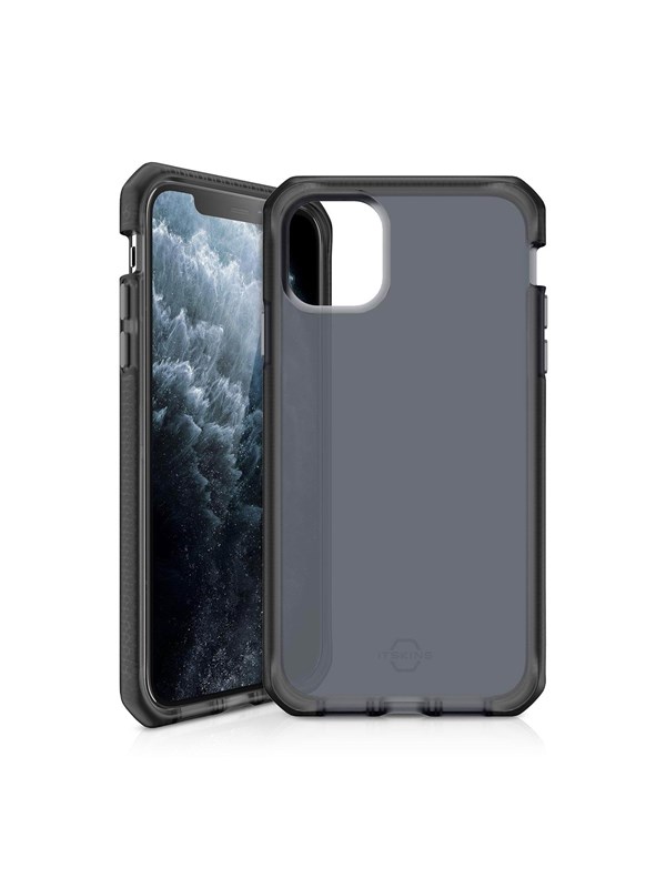 Itskins Supreme Frost cover voor iPhone 11 Pro - Level 3 bescherming - Grijs/Zwart