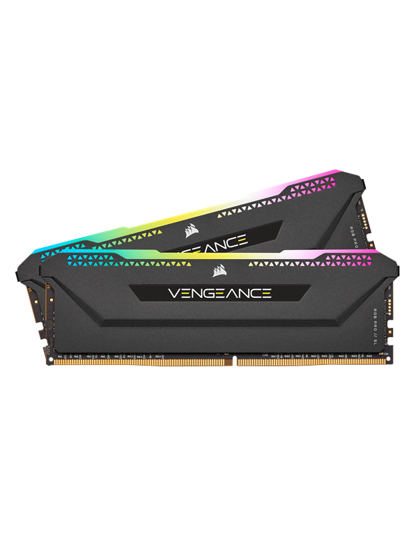 Corsair Vengeance RGB PRO SL DDR4-3200 - 16GB - CL16 - Dual Channel (2 pcs) - AMD Optimized - Zwart met RGB