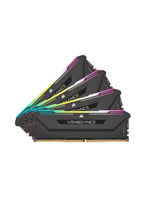 Corsair Vengeance RGB PRO SL DDR4-3200 - 32GB - CL16 - Quad Channel (4 pcs) - Intel XMP - Zwart met RGB
