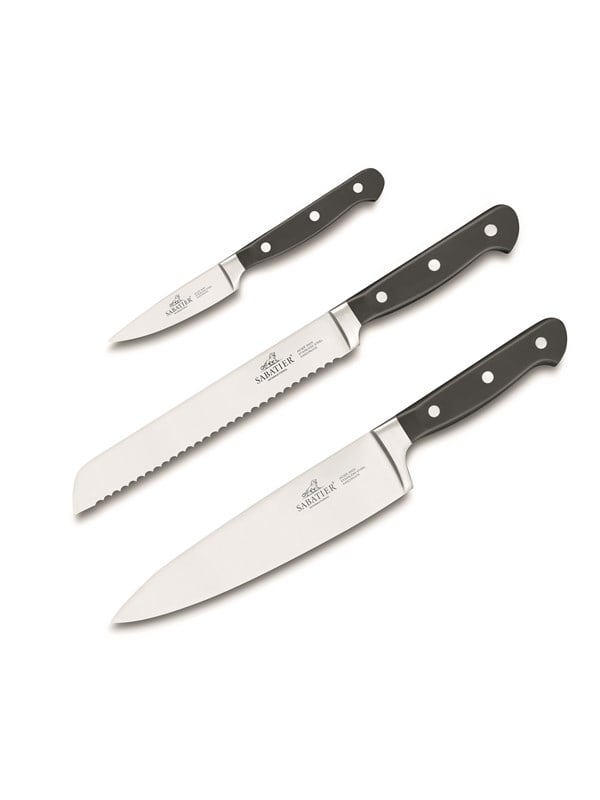 Lion Sabatier Pluton knife set Staal/zwart