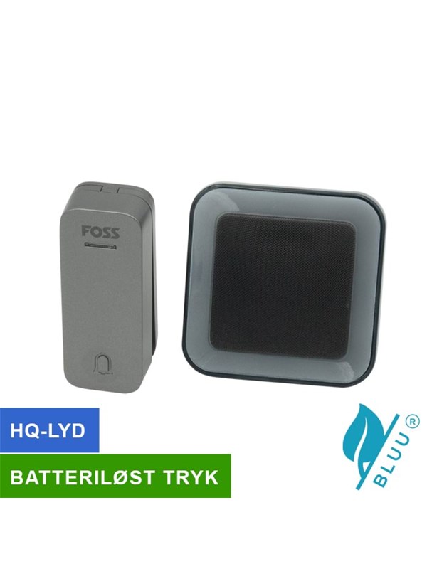 Foss Europe Trend door bell premium bluu1 Charcoal Batterij
