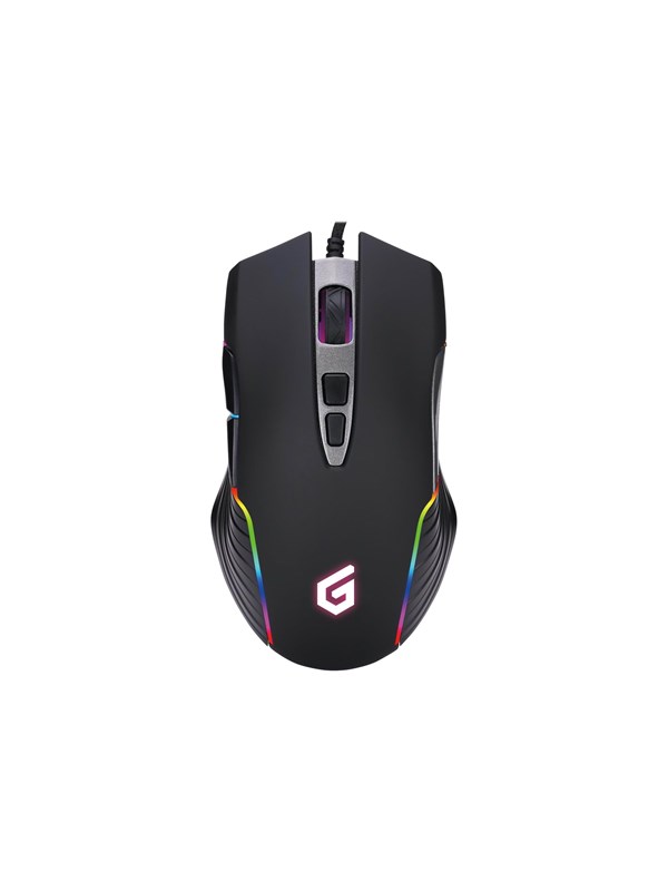 Conceptronic DJEBBEL - Muis - USB - Zwart - Muis - Optisch - 7 knoppen - Zwart