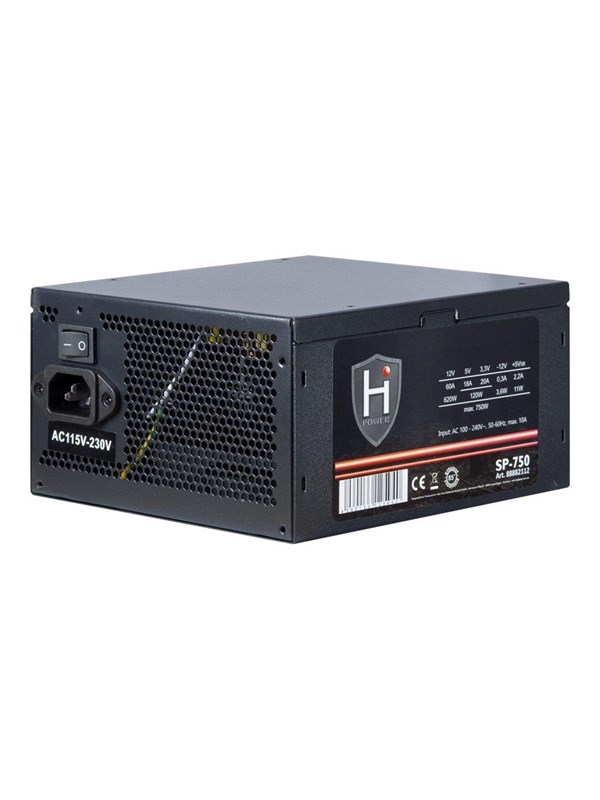 Inter-Tech HiPower SP-750 Voeding - 750 Watt - 120 mm - ATX 2.4 - 80 Plus