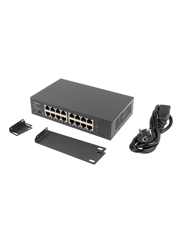 Lanberg RSGE-16 16-Port Gigabit Unmanaged Rack Schakelaar