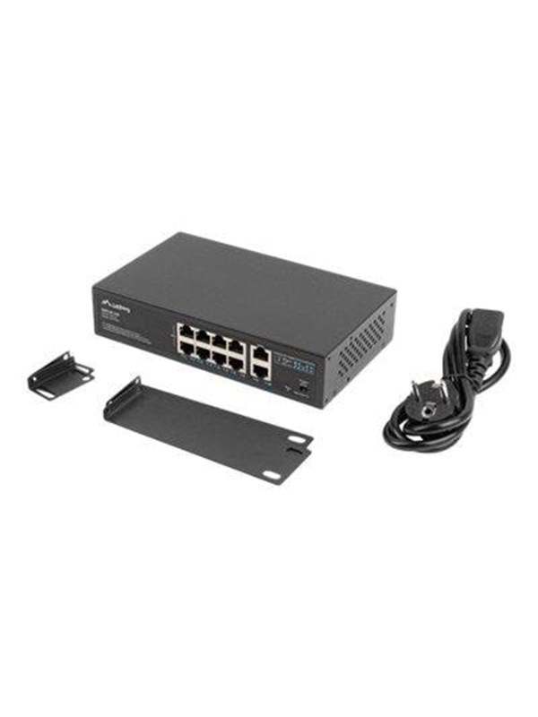 Lanberg RSFE-8P-2GE-120 - Schakelaar - 10 ports - unmanaged