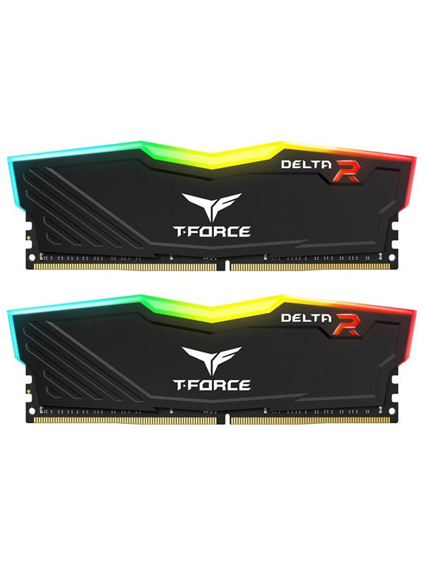 Team Group T-Force DELTA? RGB DDR4-3600 - 16GB - CL18 - Dual Channel (2 pcs) - Intel XMP - Zwart met RGB